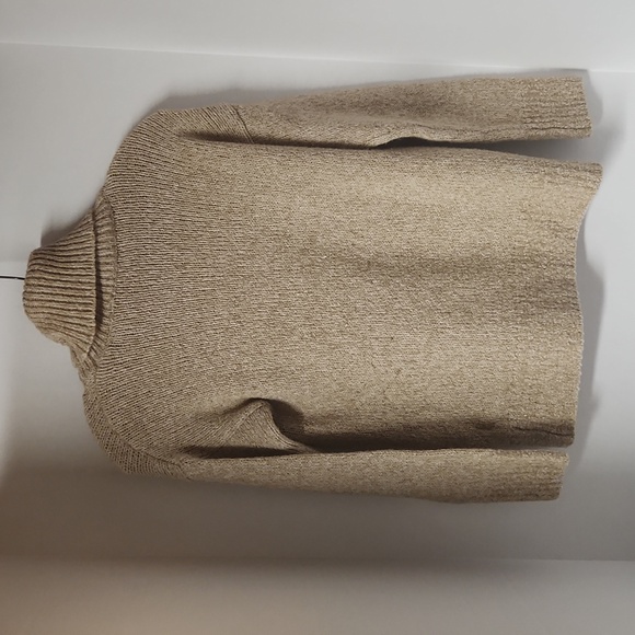 J. HOOK Oatmeal Turtleneck Sweater, Size S - Picture 2 of 4